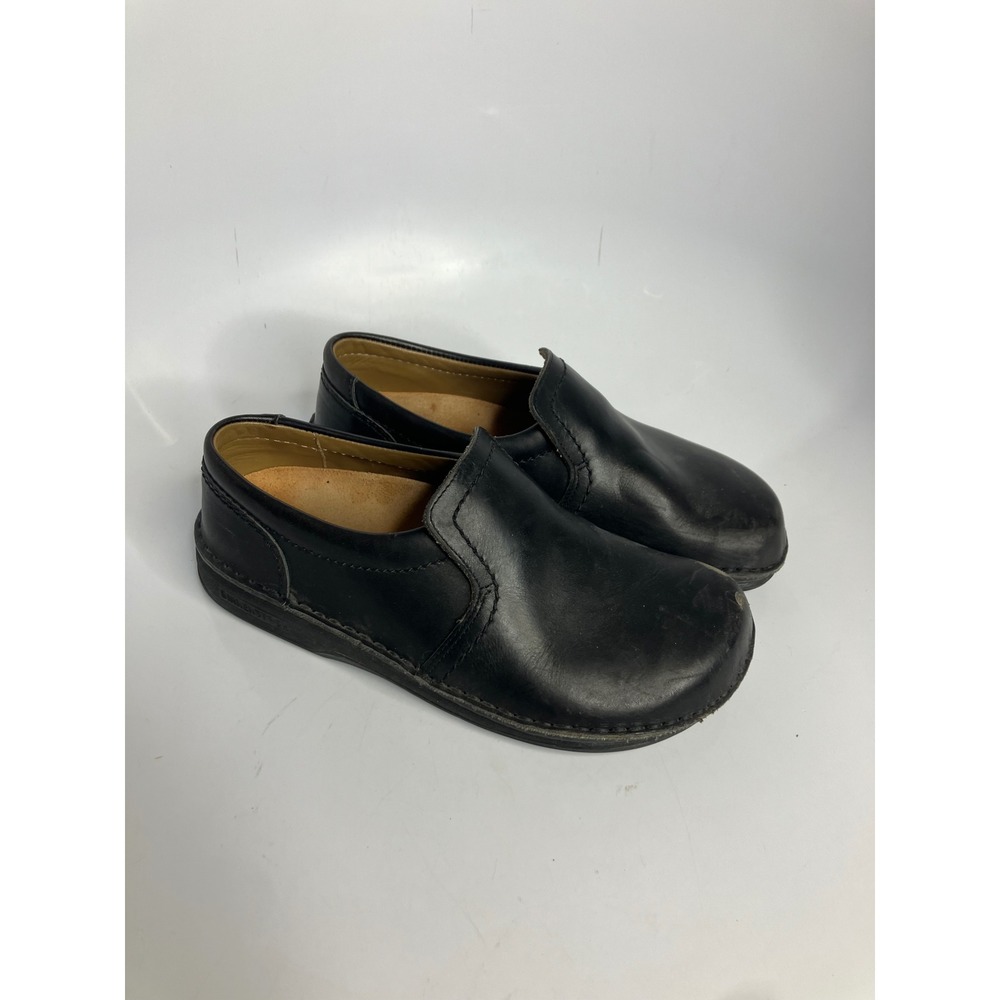Birkenstock clog shoes chefs nursing black leather women's size 36
